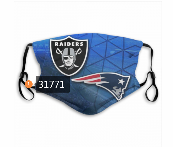 NFL New England Patriots 1842020 Dust mask with filter->nfl dust mask->Sports Accessory